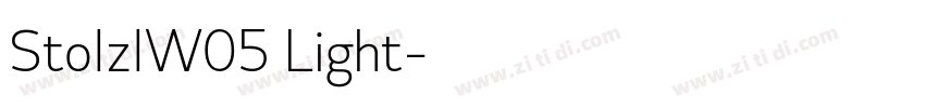 StolzlW05 Light字体转换